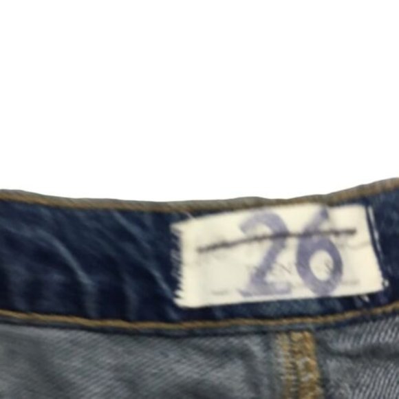 Free People Blue Jeans with Multicolor Tribal Pattern NWOT - Picture 4 of 10